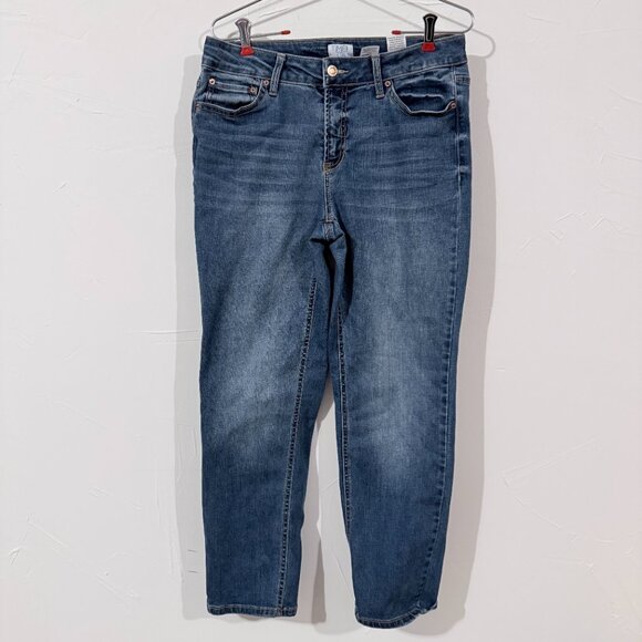 Time and Tru Women’s Blue Jeans Size 10, Stretch Denim, Cropped Fit - Picture 1 of 5
